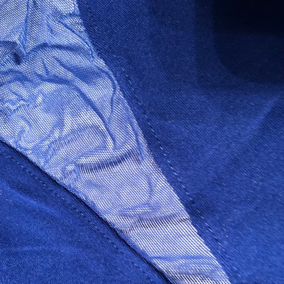 Royal Blue Mesh-Plunge Skater Dress - Picture 3 of 4